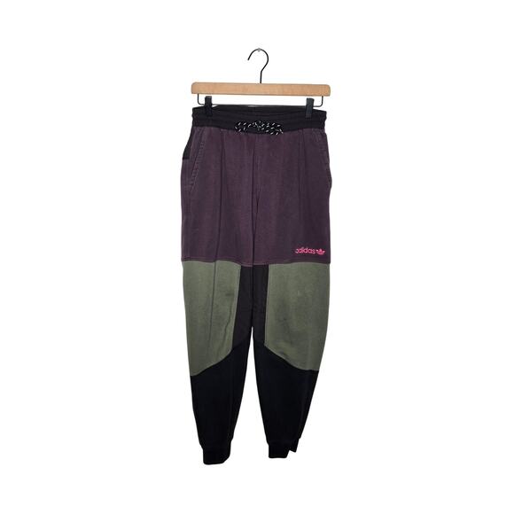 ADIDAS Women’s Dark Tones  Color-Block Joggers Size Small - Picture 1 of 12
